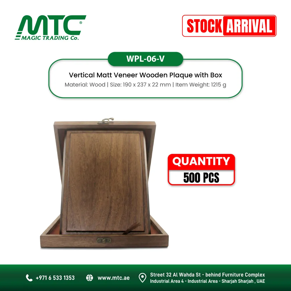 Stock Arrived Wooden Plaque Awards