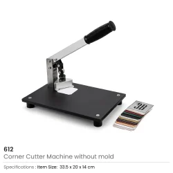 Corner Cutting Machine with Optional Interchangeable Mold Details