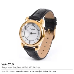 Raphael Ladies Wrist Watches Gold 30mm