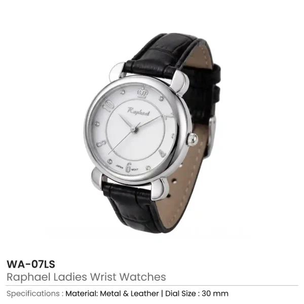 Raphael Ladies Wrist Watches Silver 30mm