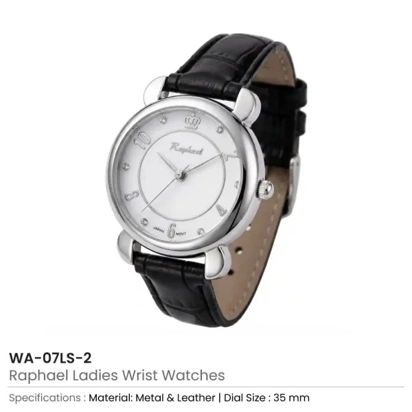 Raphael Ladies Wrist Watches Silver 35mm