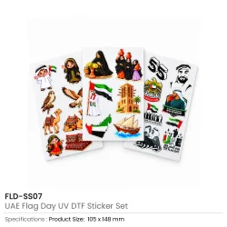 UAE Day Stickers 3 Sets Details