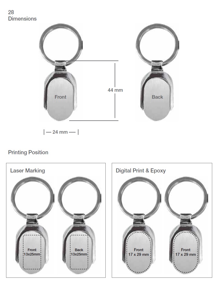 Key Holder Printing Details