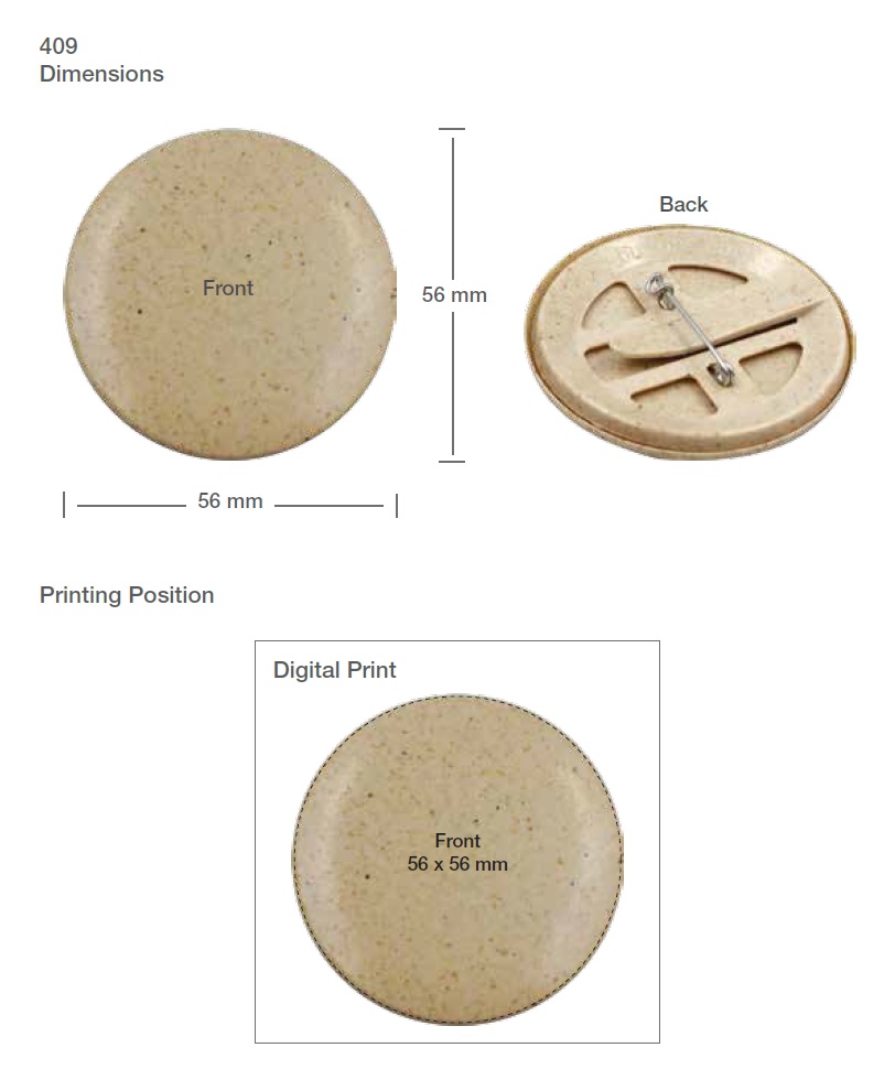 Button Badge Printing Details