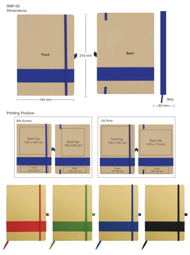 Notebook Printing Details